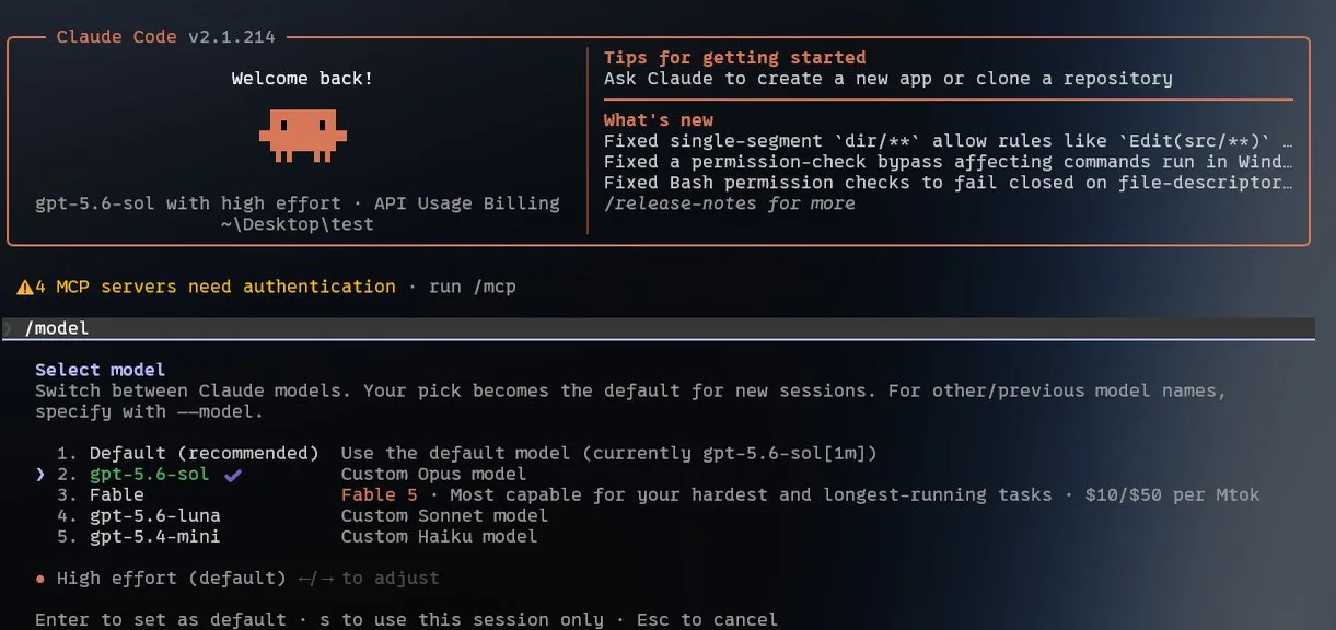 Claudex screenshot