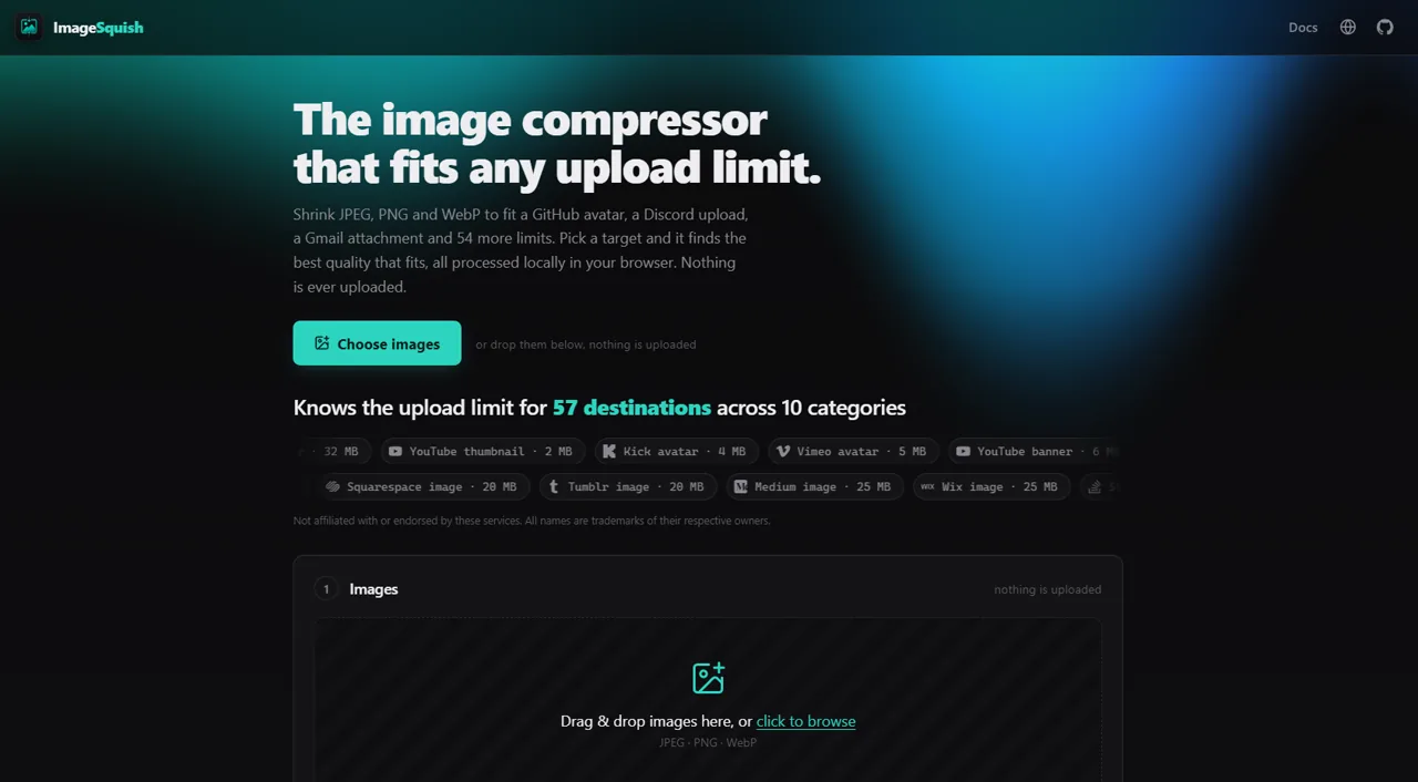 ImageSquish screenshot