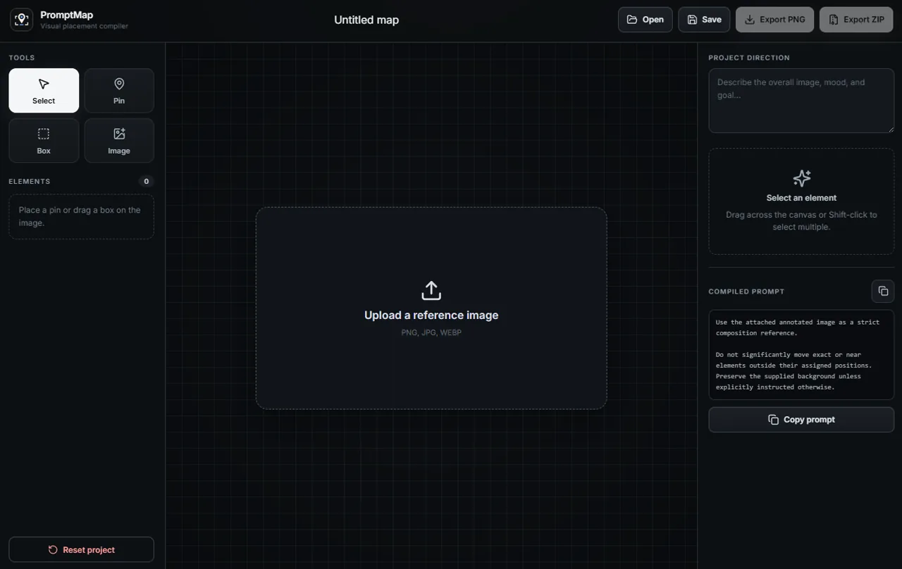 PromptMap screenshot