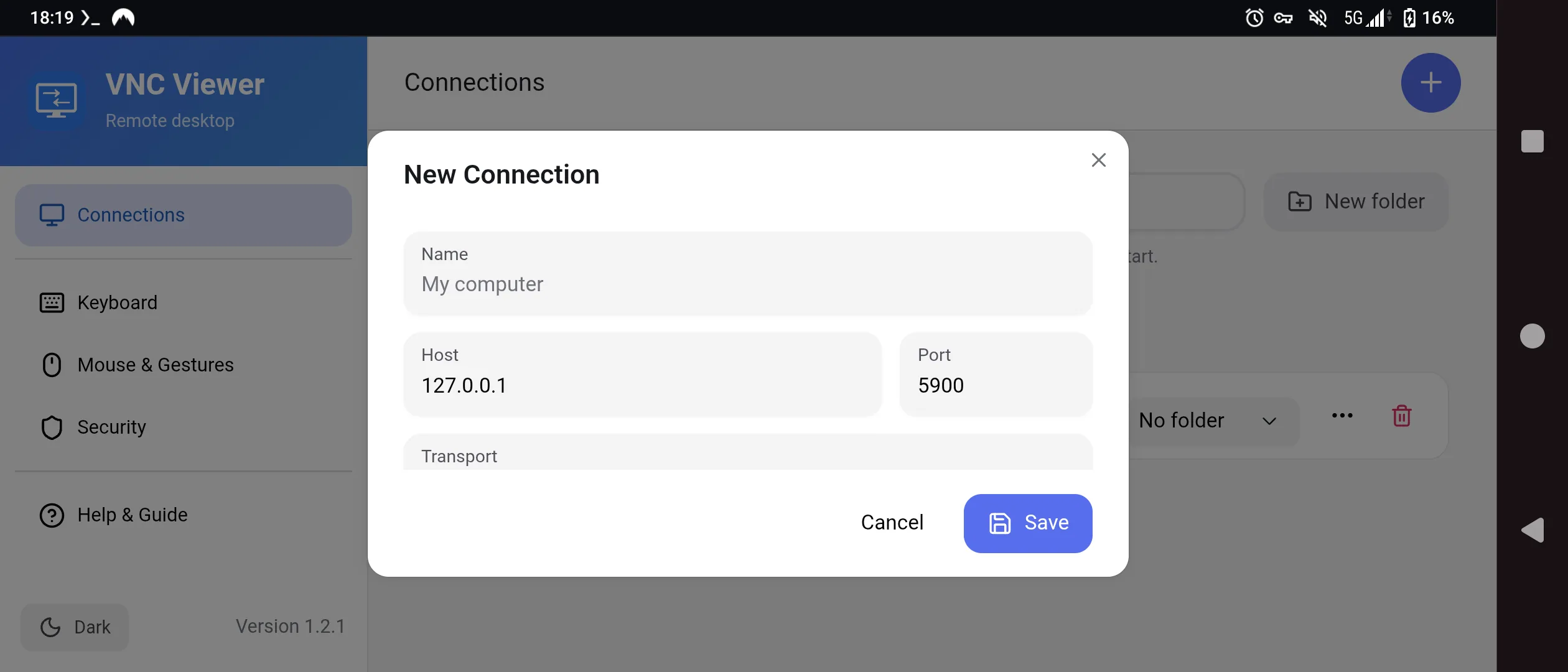 VNC Viewer screenshot