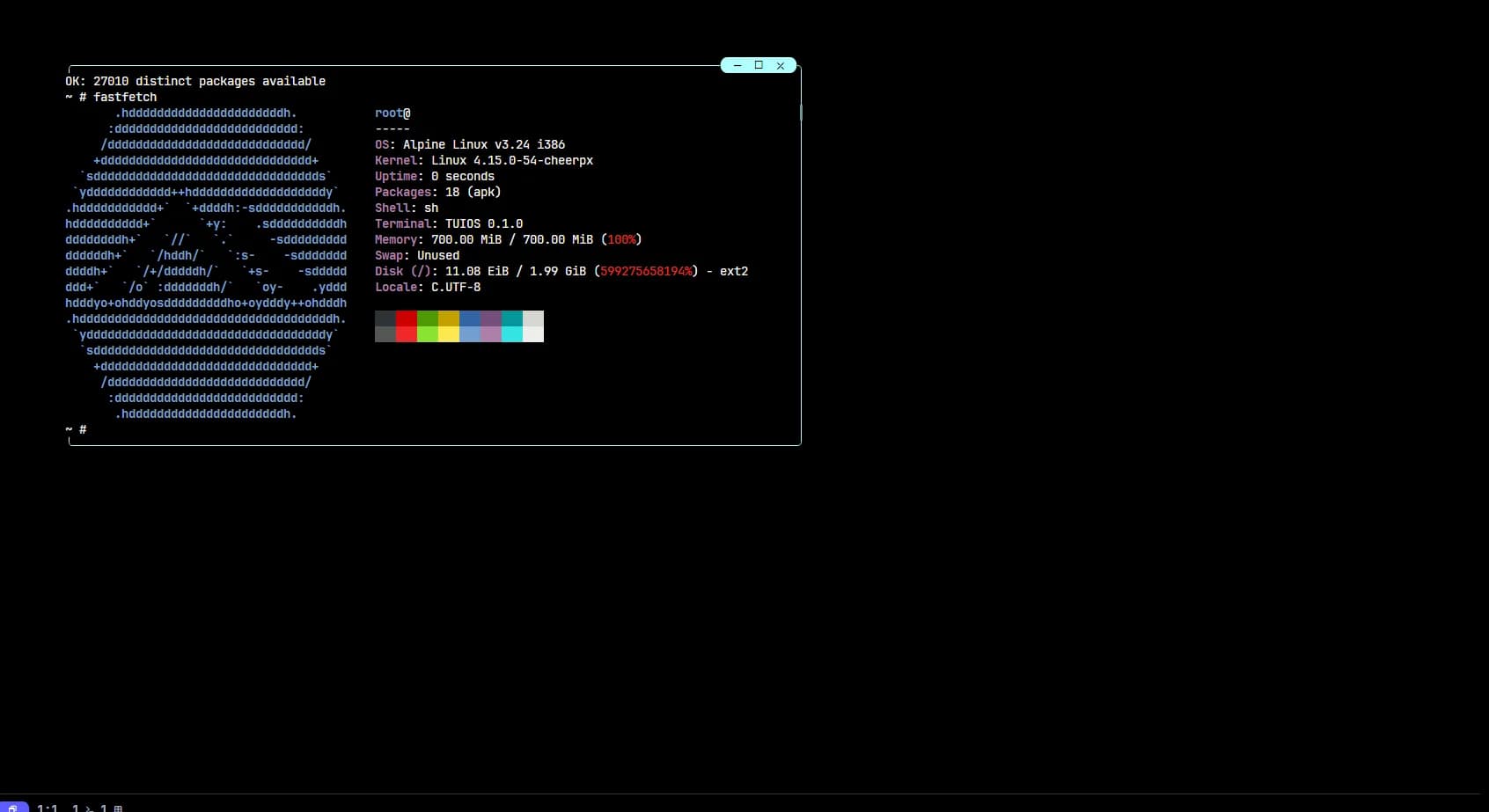 WebTUIOS screenshot